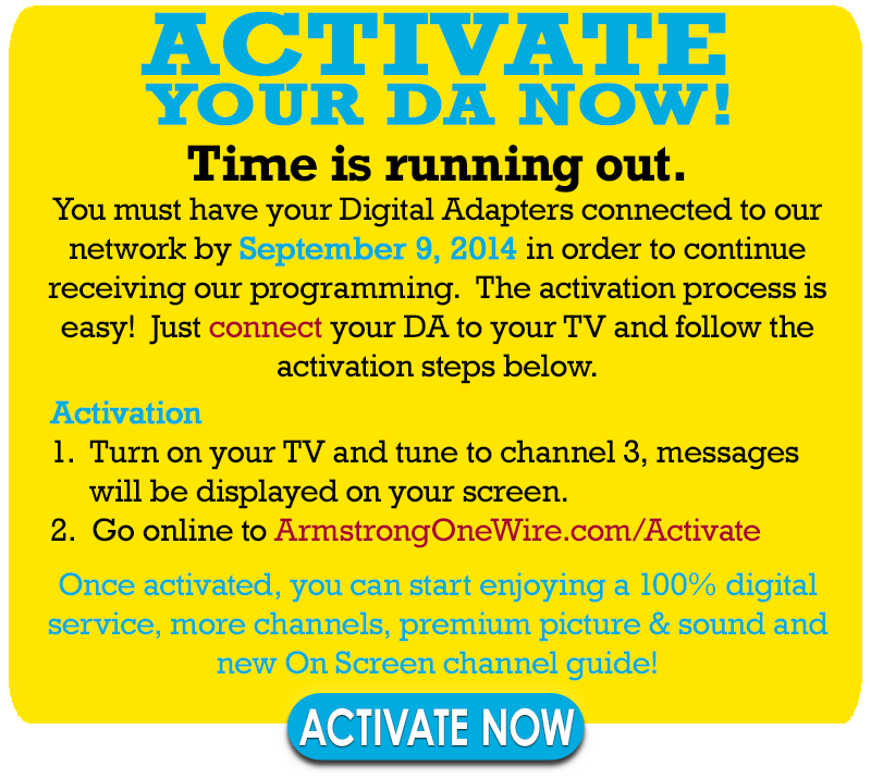 Activate Your Digital Adapter